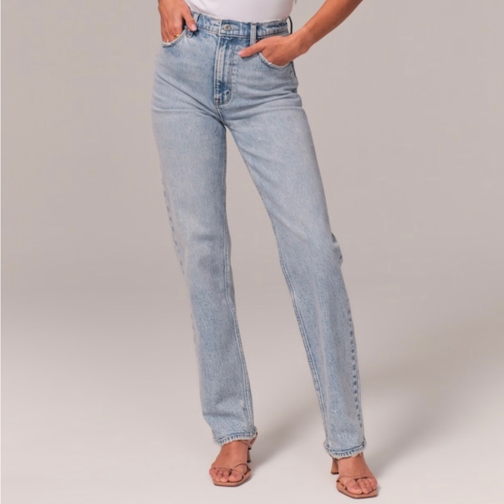 Abercrombie & Fitch The 90s straight ultra high rise
